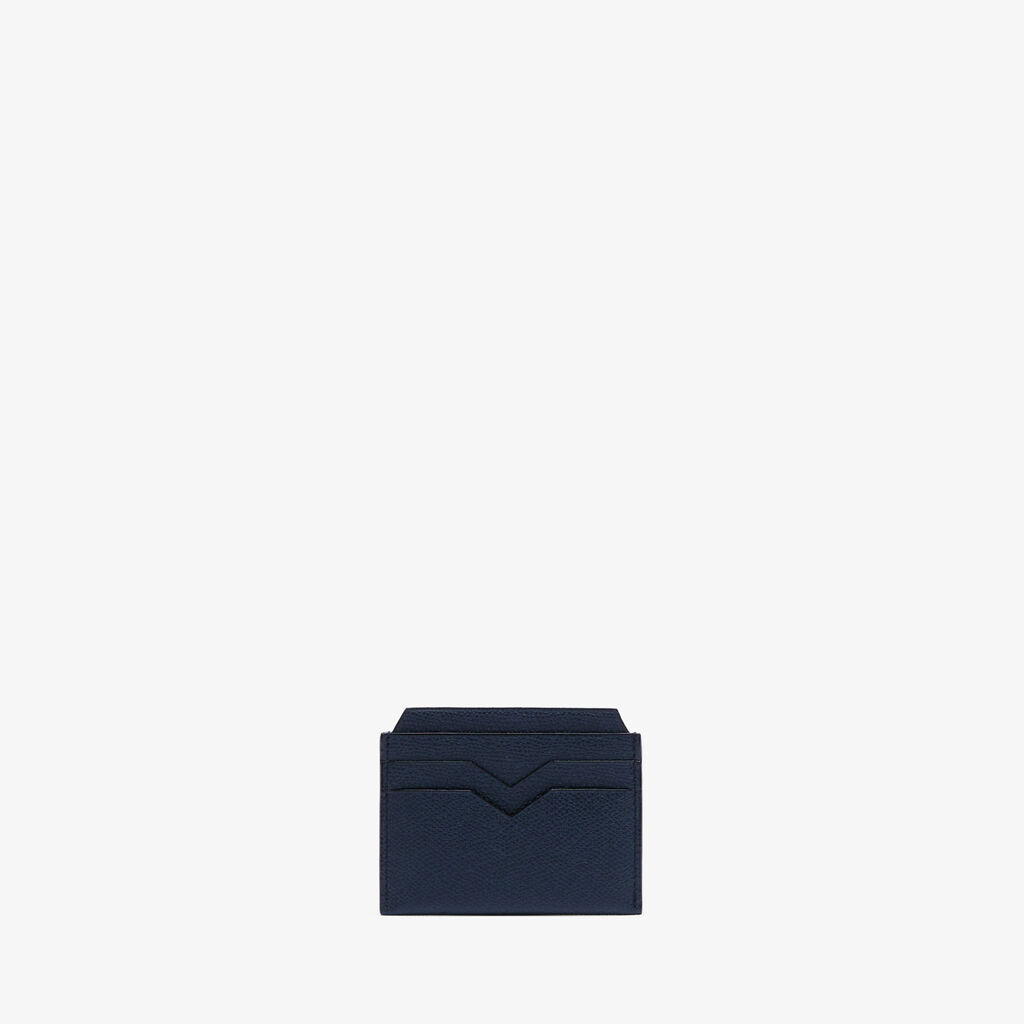 Valextra Porta carte di credito elegante in Pelle Blu | Valextra Offerta speciale della fabbrica