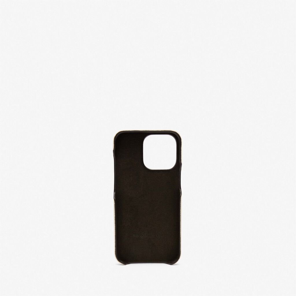 Valextra Cover rigida per Iphone 13 Pro in Pelle Bianca | Valextra Discount Store per i nuovi prodotti