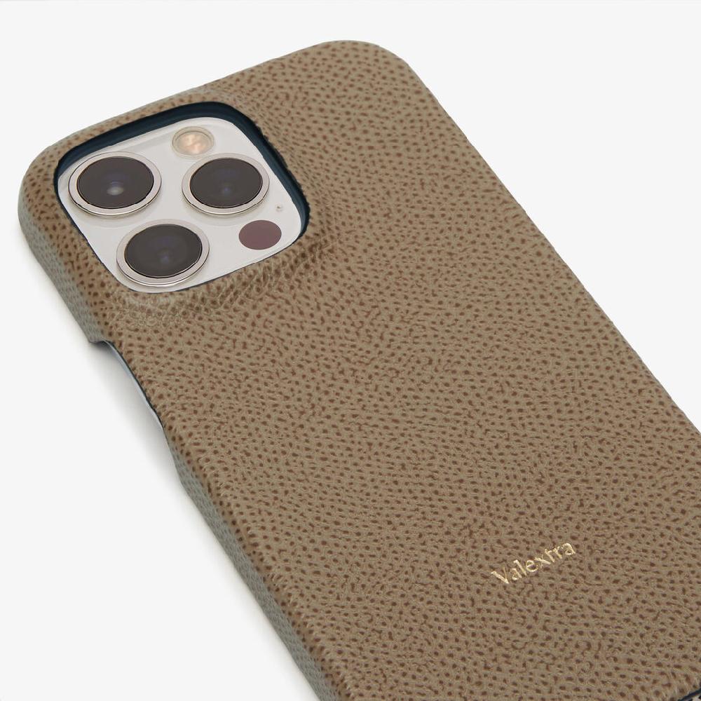 Valextra Cover Iphone 13 Pro in Pelle Marrone Tortora | Valextra Solo un giorno rimasto