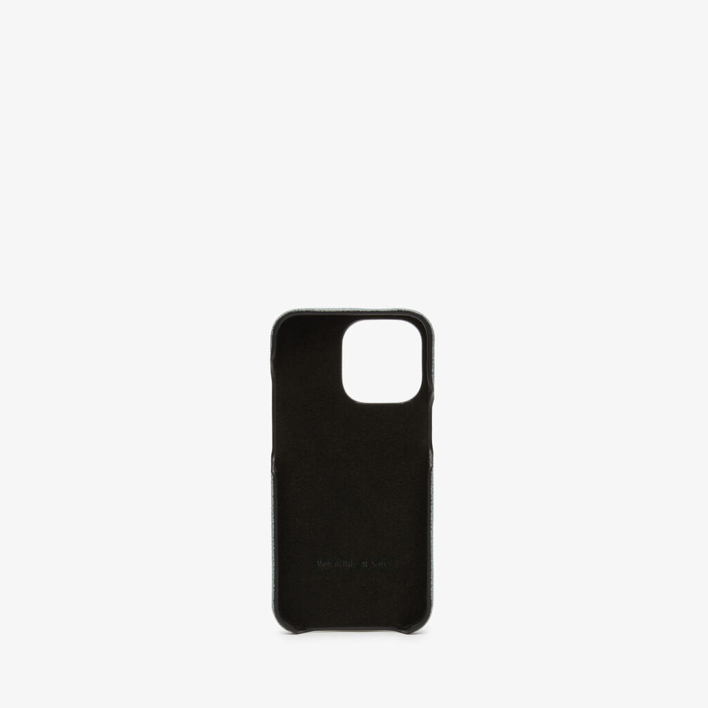 Valextra Cover Iphone 13 Pro in Pelle Azzurra cerulea | Valextra Super sconto