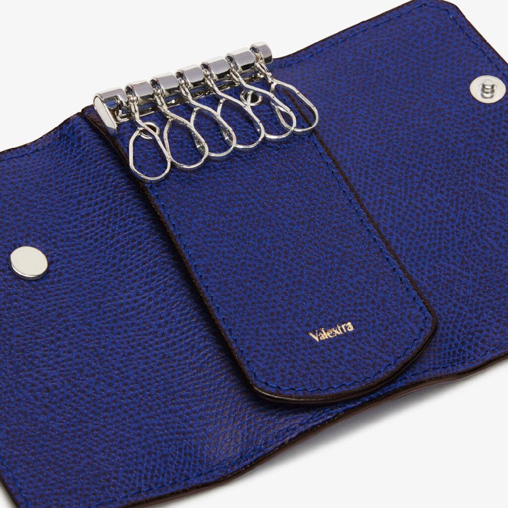 Valextra Portachiavi in Pelle Blu | Valextra 50% di sconto con spedizione gratuita