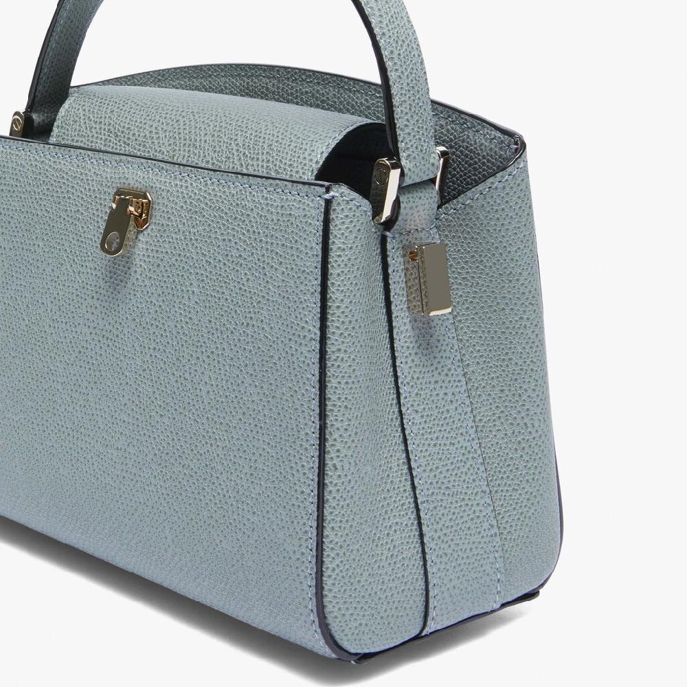 Valextra Borsa a mano Micro in Pelle Blu | Valextra Brera Esporta salva