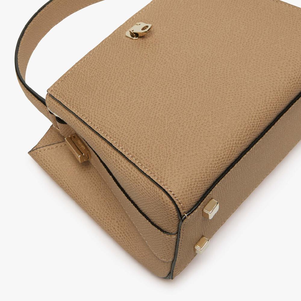 Valextra Borsetta a tracolla da Donna in Pelle Beige | Valextra Brera Black Friday Prezzi