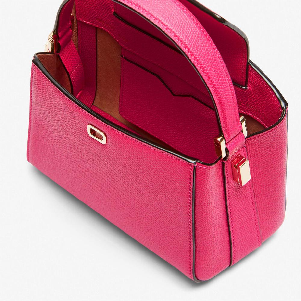 Valextra Borsa a tracolla Micro in Pelle Rosa Fucsia | Valextra Brera In vendita