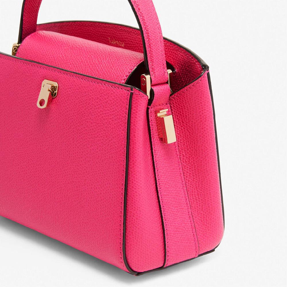 Valextra Borsa a tracolla Micro in Pelle Rosa Fucsia | Valextra Brera In vendita