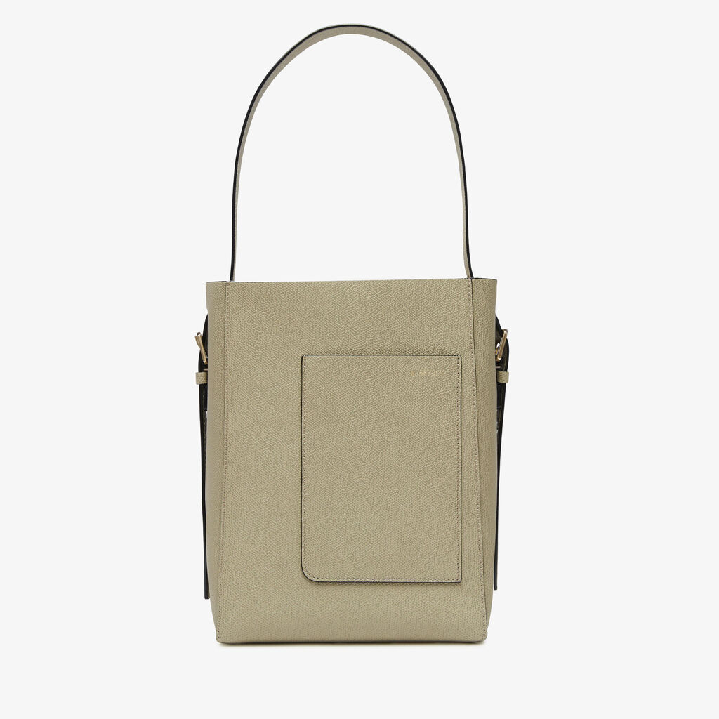 Valextra Borsa a secchiello da Donna in Pelle Verde tundra | Valextra Soft Vendita
