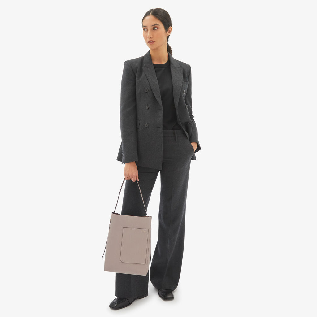 Valextra Borsa a secchiello da Donna in Pelle rigida Rosa | Valextra Soft Promozione