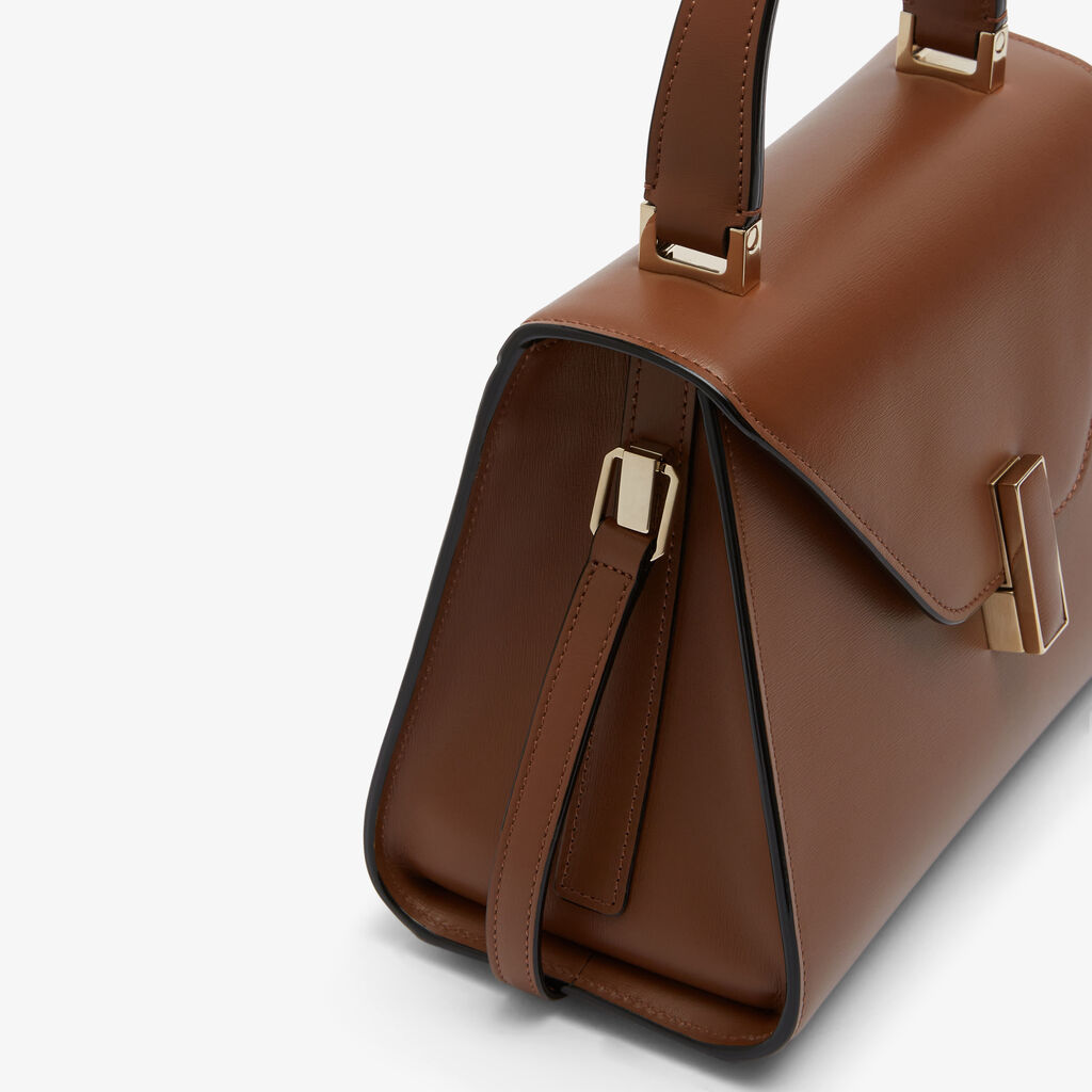 Valextra Borsa a mano Donna Mini in Pelle rigida Marrone | Valextra Iside Pezzi Unici