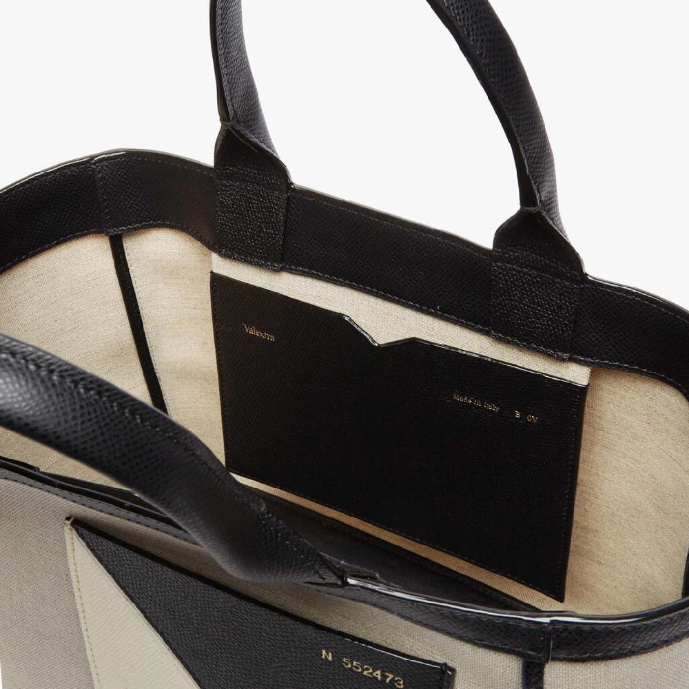 Valextra Borsa tote in Tessuto da Donna Marrone di Lusso | Valextra Sottocosto
