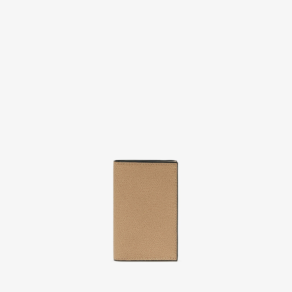 Valextra Porta carte di credito da Donna di Lusso in Pelle Beige | Valextra Sconto