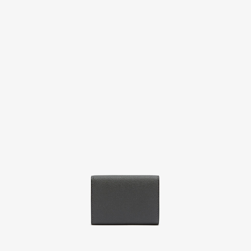 Valextra Portafoglio bifold da Donna in Pelle Grigia | Valextra Offerte