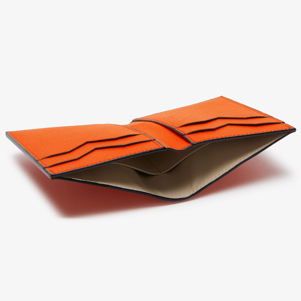 Valextra Portafoglio bifold da Donna di Lusso in Pelle Arancione | Valextra Hotsell