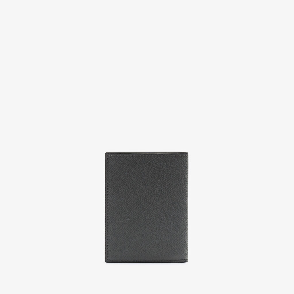 Valextra Portafoglio bifold da Donna in Pelle Grigia di Lusso | Valextra Vendita Calda