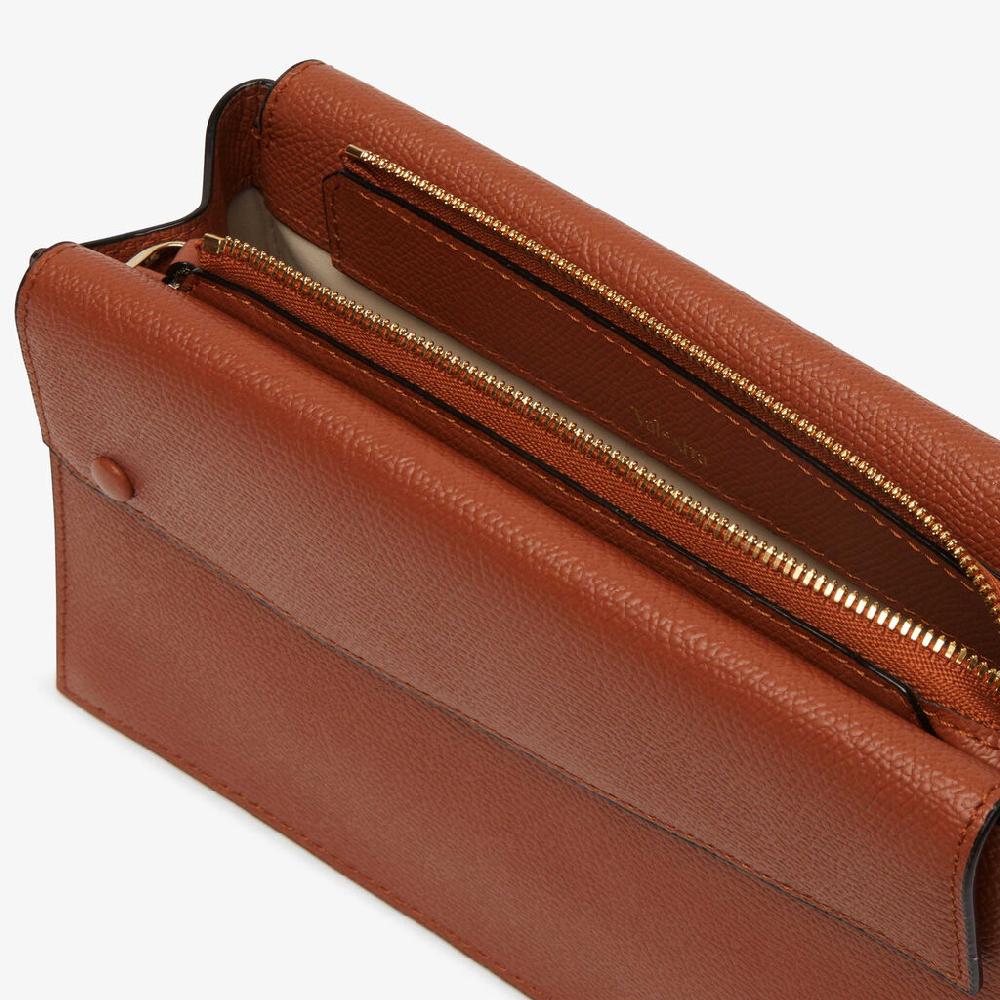 Valextra Borsa a tracolla da Donna in Pelle Marrone | Valextra Pocket Vendite Flash
