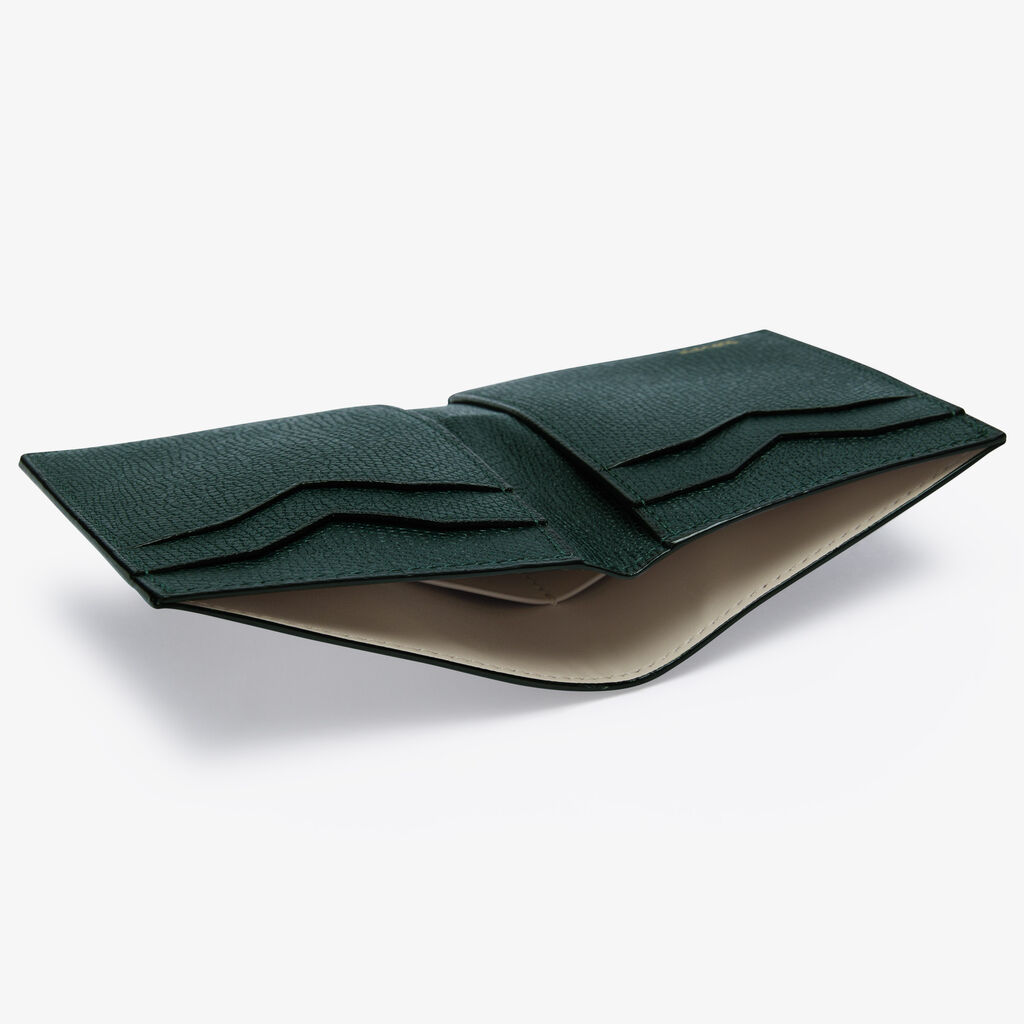Valextra Portafoglio bifold da Donna in Pelle Verde di Lusso | Valextra Offerta speciale