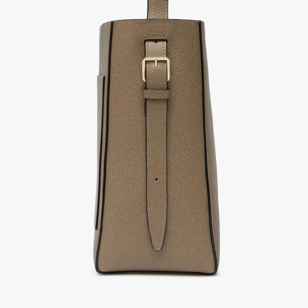 Valextra Borsetta a secchiello da Donna in Pelle Marrone | Valextra Soft Flash Sale