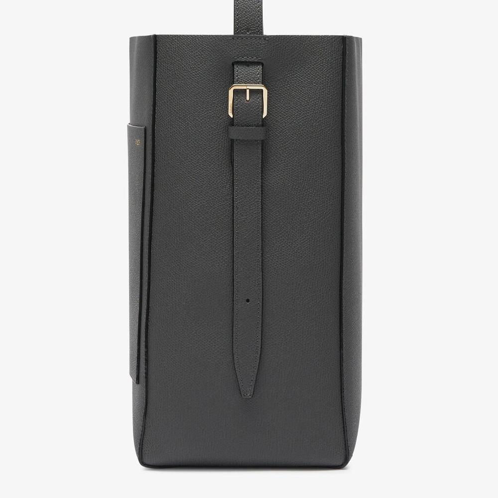 Valextra Borsa a secchiello da Donna Media in Pelle Grigia | Valextra Soft Shopping online