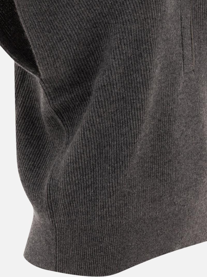 Vietti Brunello Cucinelli Maglione a costine in cashmere Pezzi Unici