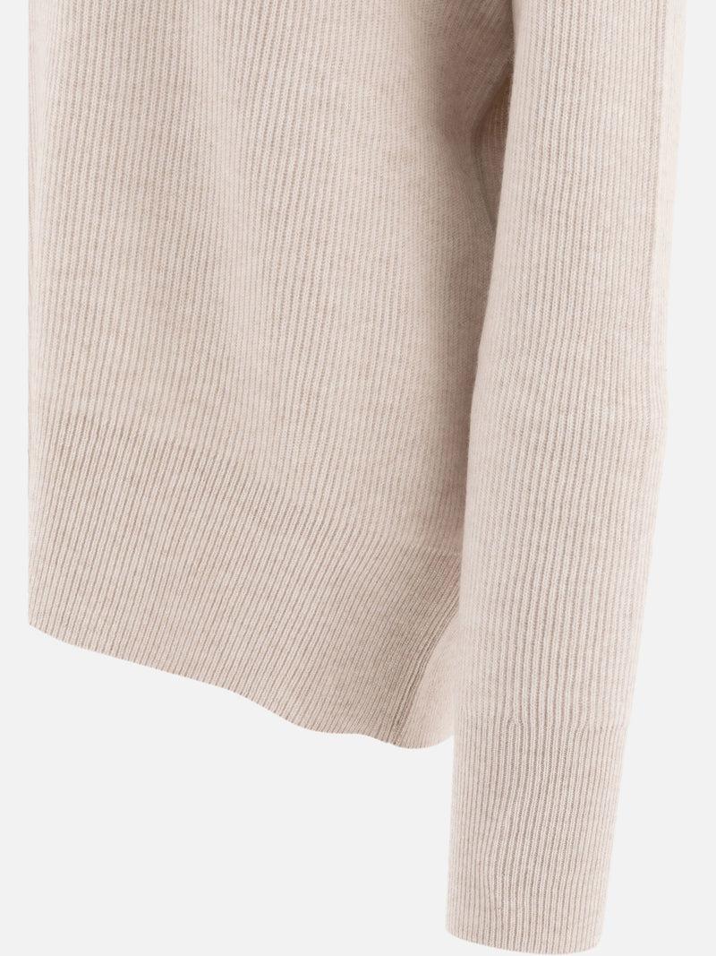 Vietti Brunello Cucinelli Maglione in cashmere con Precious Ribbed Collar Acquista Ora