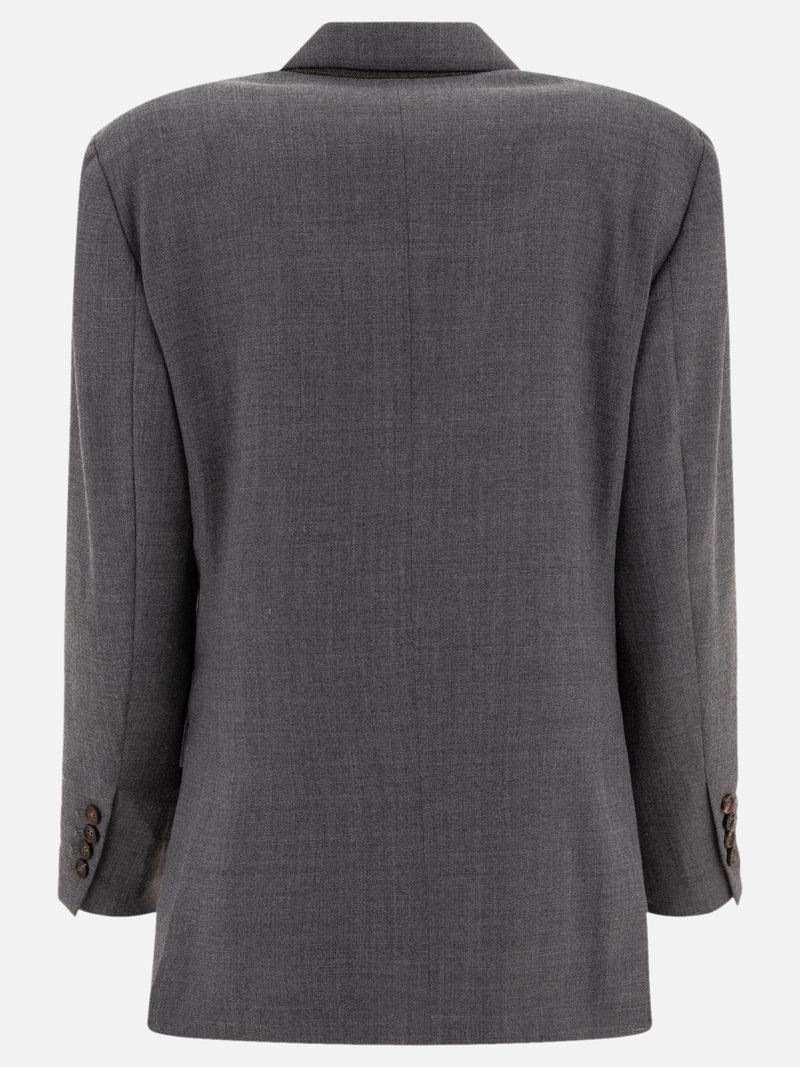 Vietti Brunello Cucinelli Blazer monopetto in misto lana Promozione Limitata