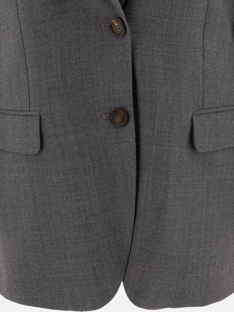 Vietti Brunello Cucinelli Blazer monopetto in misto lana Promozione Limitata