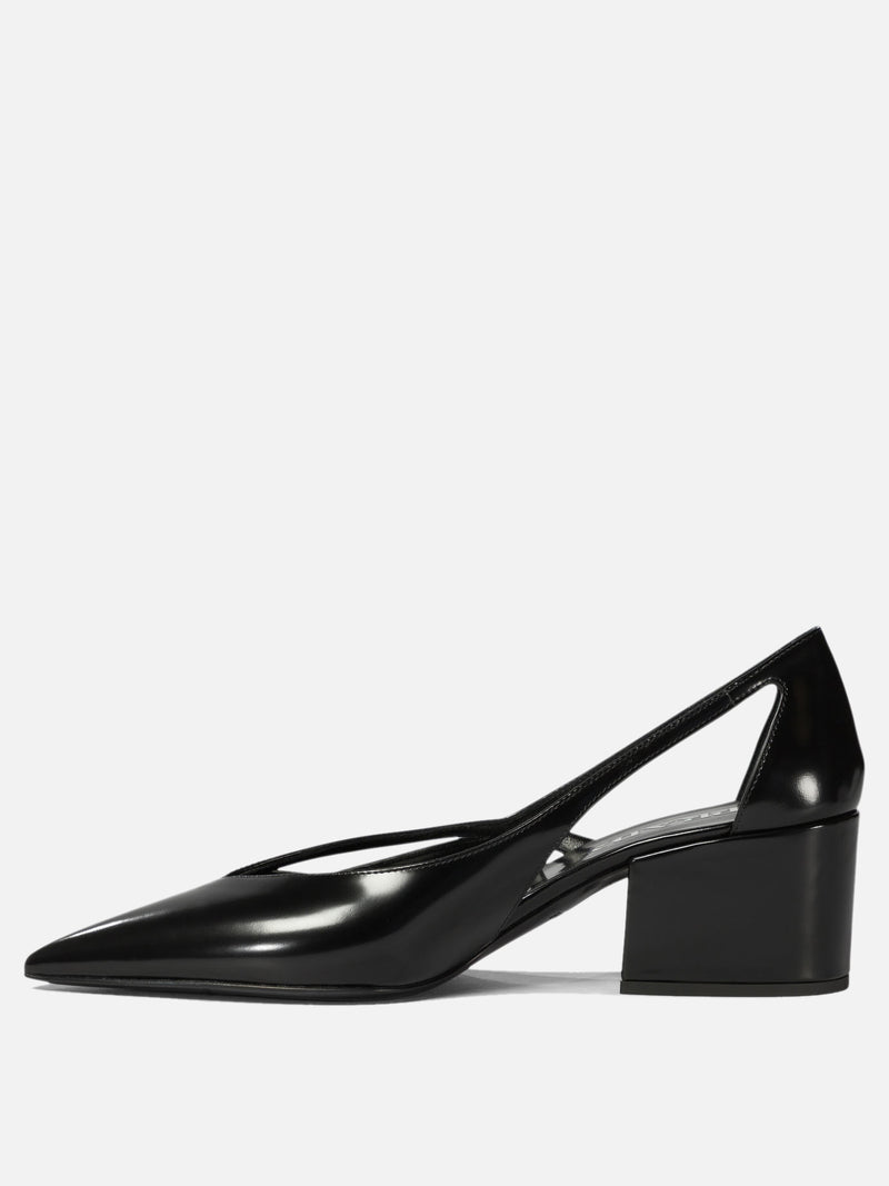 Vietti Prada Décolleté cut-out in pelle spazzolata In Saldo