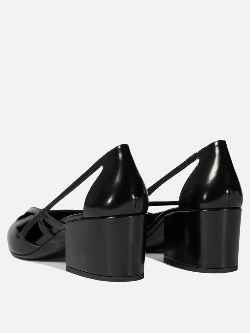 Vietti Prada Décolleté cut-out in pelle spazzolata In Saldo