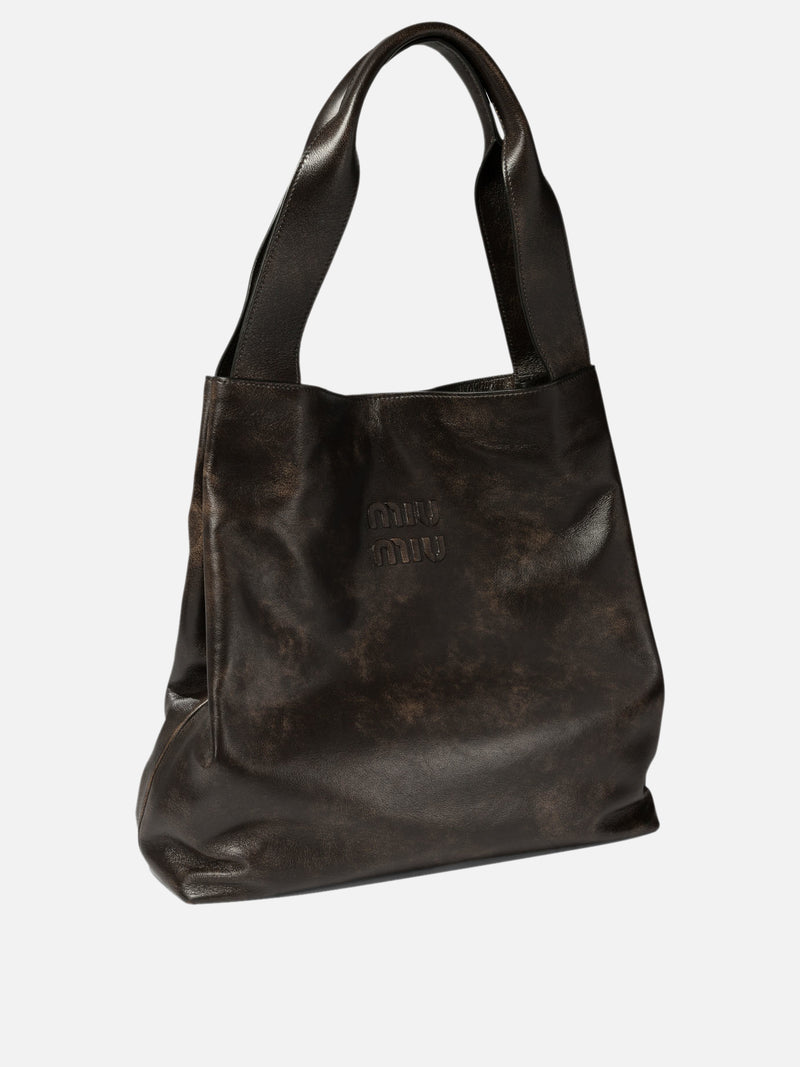 Vietti Miu Miu Borsa a spalla in pelle Shopping Online