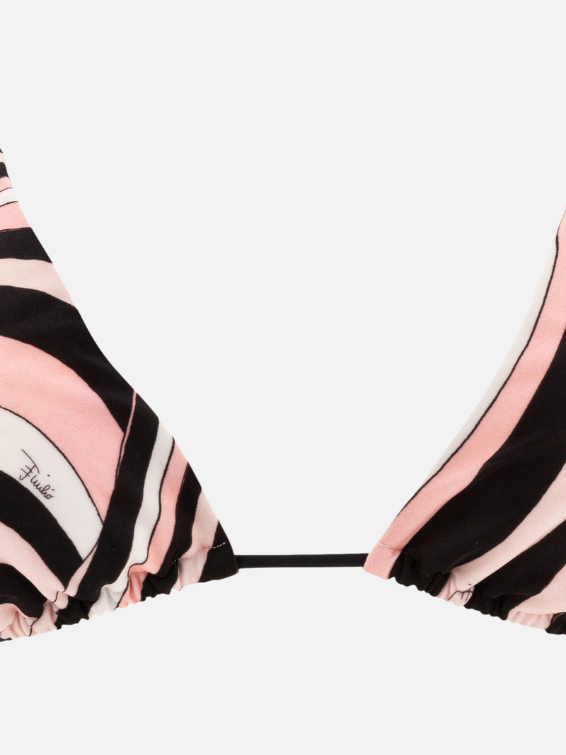 Vietti Pucci Top bikini con stampa Iride Promozione