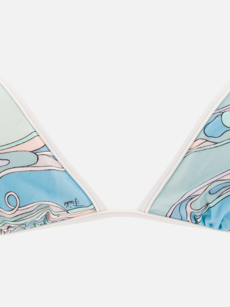 Vietti Pucci Top bikini con stampa Orchidee Soddisfazione Garantita