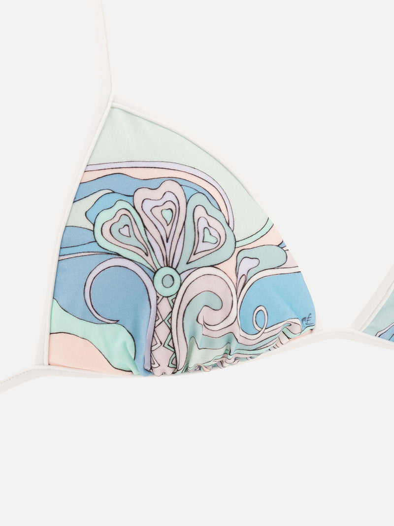 Vietti Pucci Top bikini con stampa Orchidee Soddisfazione Garantita