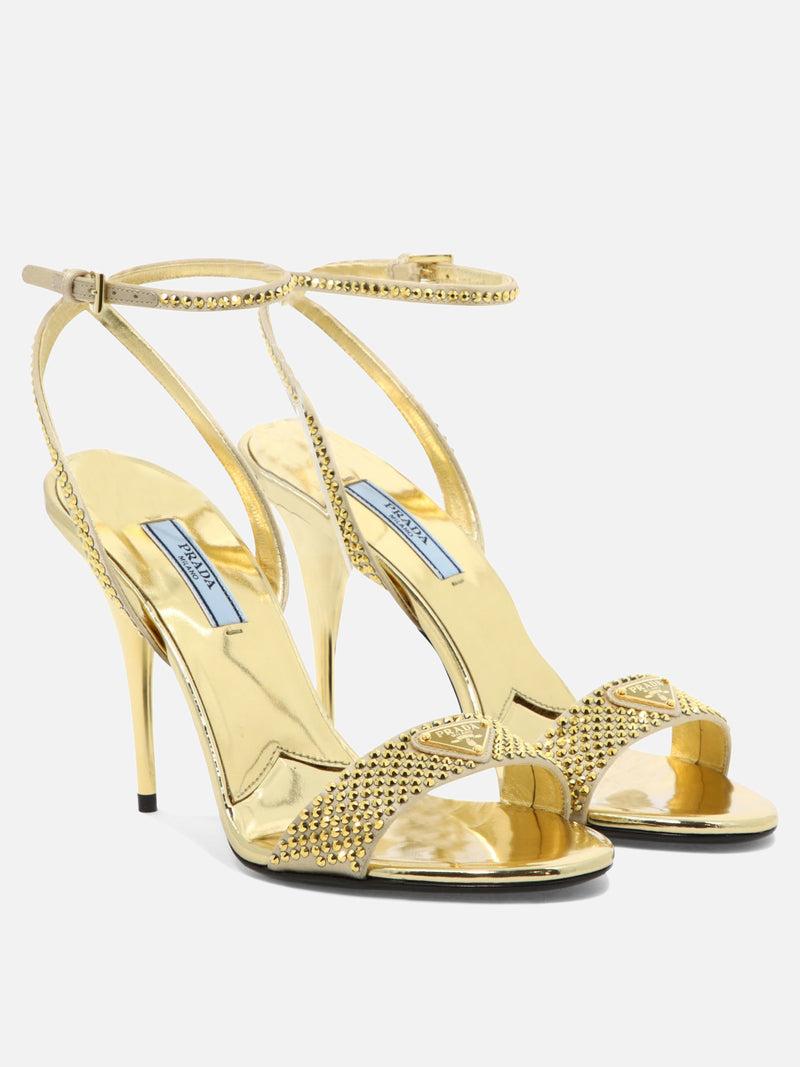 Vietti Prada Sandali in raso con cristalli Latest fashion