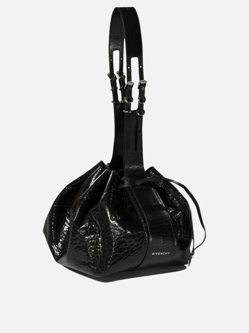 Vietti Givenchy Borsa a spalla "Pumpkin Medium" in pelle verniciata craquelé Ultimi due giorni