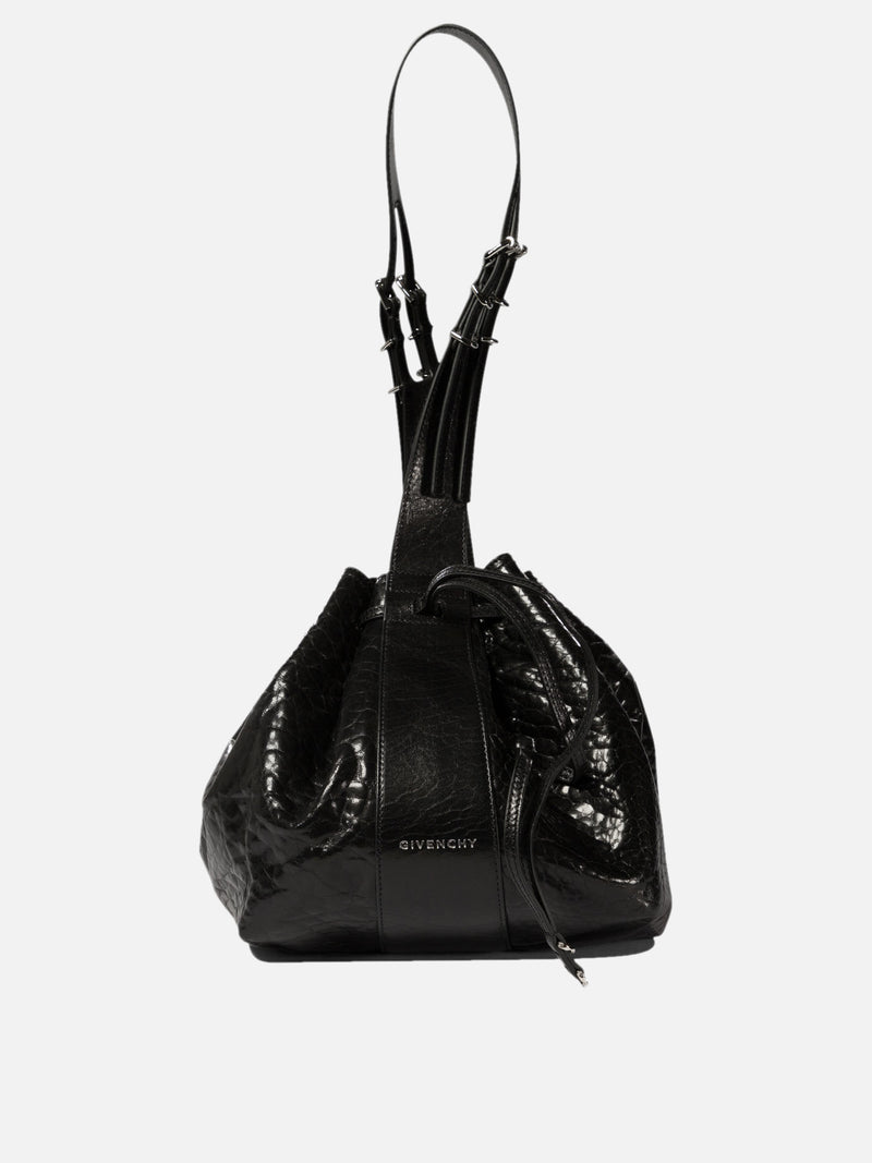 Vietti Givenchy Borsa a spalla "Pumpkin Medium" in pelle verniciata craquelé Ultimi due giorni