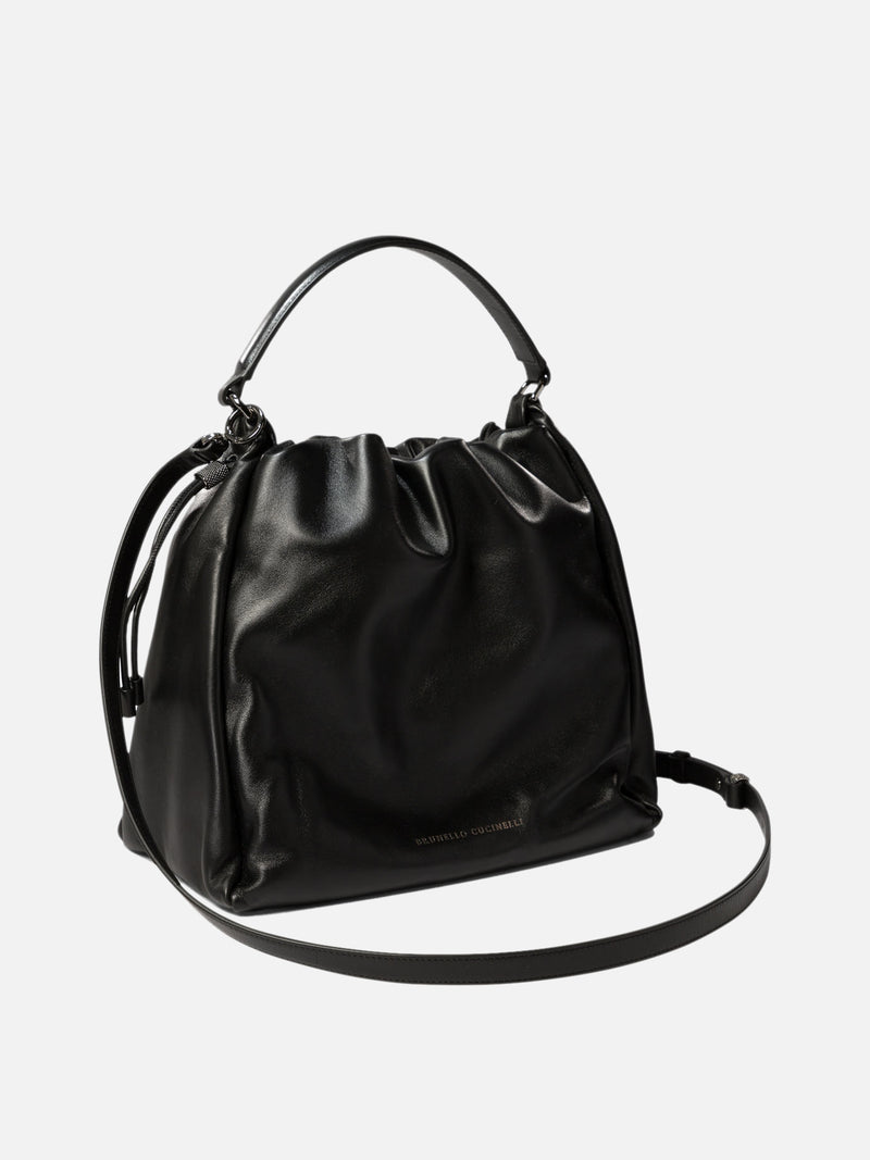 Vietti Brunello Cucinelli Borsa bucket in pelle Soft con monile Fino al 65% di sconto