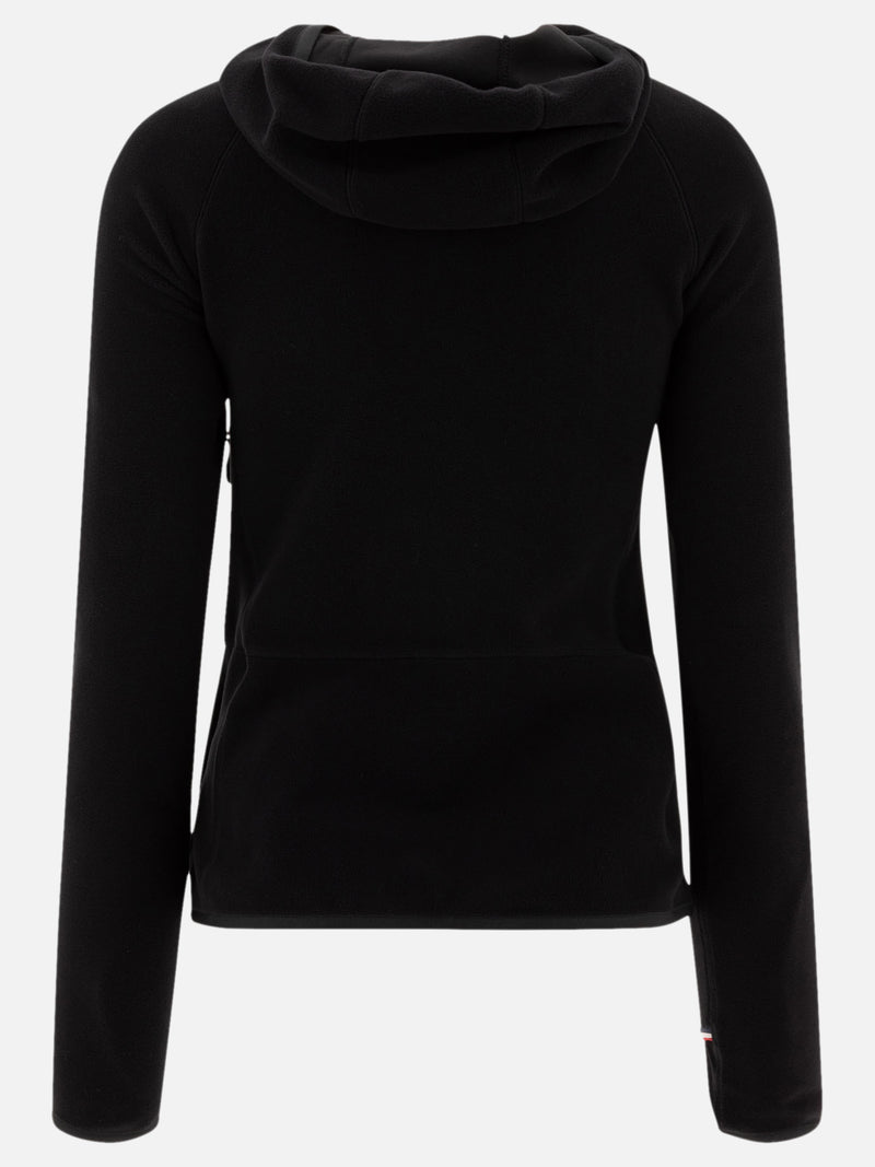 Vietti Moncler Grenoble Giacca in pile con cappuccio e zip Online Outlet