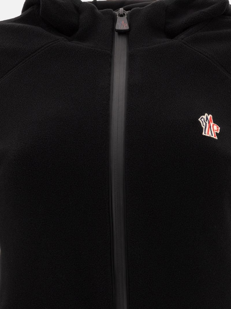 Vietti Moncler Grenoble Giacca in pile con cappuccio e zip Online Outlet
