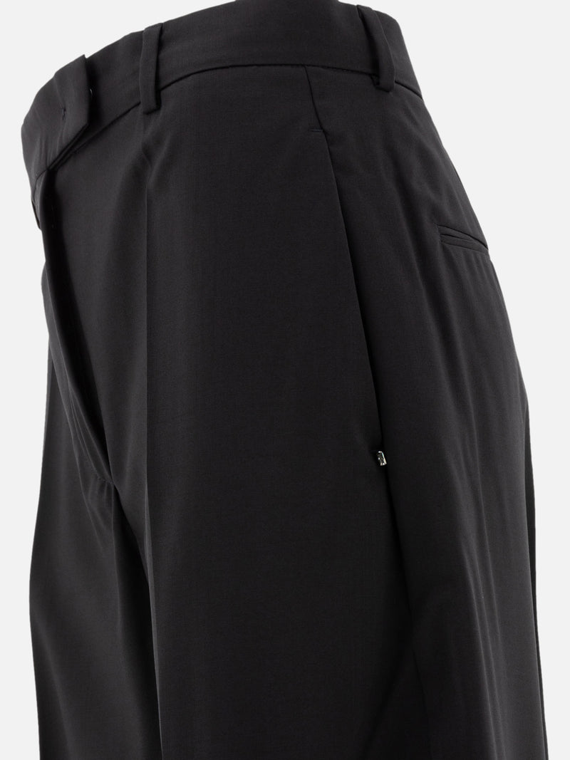 Vietti Max Mara Sportmax Pantaloni oversize in lana stretch Offerte speciali