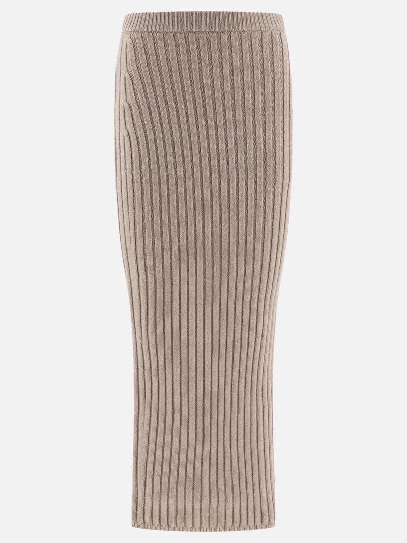 Vietti Max Mara Gonna in maglia di lana e cashmere Ritorno libero
