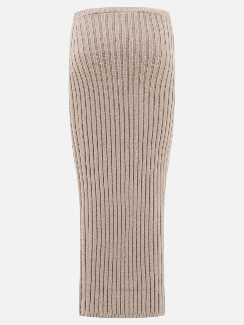 Vietti Max Mara Gonna in maglia di lana e cashmere Ritorno libero