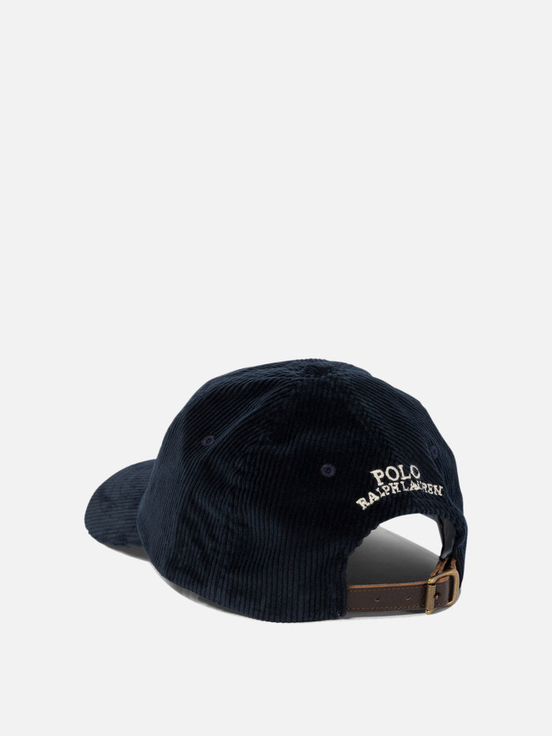 Vietti Polo Ralph Lauren Cappello da baseball a coste "Pony" Nuovo