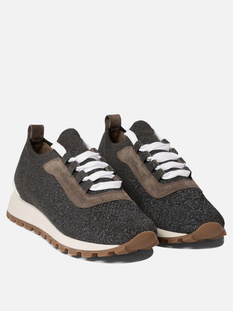 Vietti Brunello Cucinelli Sneaker "Sparkling Precious Eyelets" Offerta Pasqua