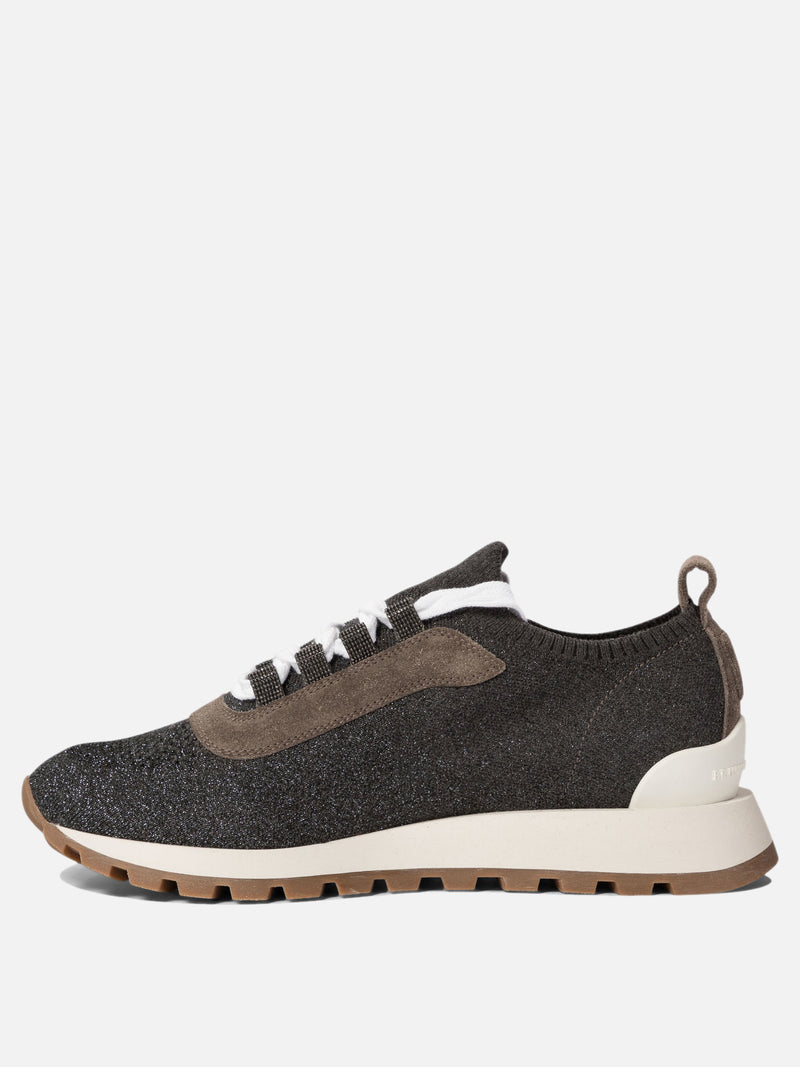 Vietti Brunello Cucinelli Sneaker "Sparkling Precious Eyelets" Offerta Pasqua