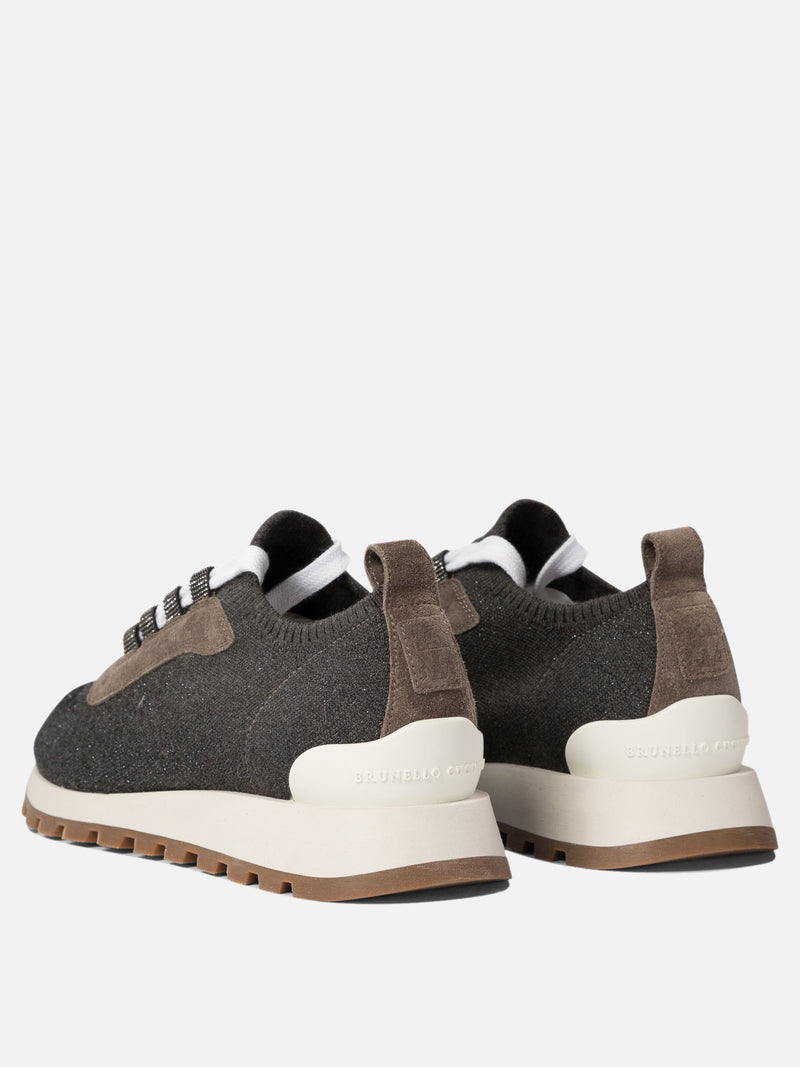 Vietti Brunello Cucinelli Sneaker "Sparkling Precious Eyelets" Offerta Pasqua