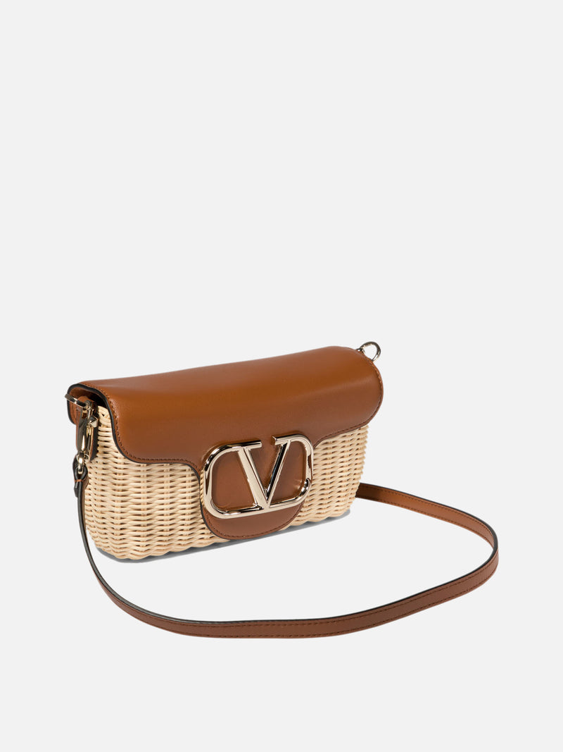 Vietti Valentino Garavani Borsa a tracolla "Locò" in midollino Only for today