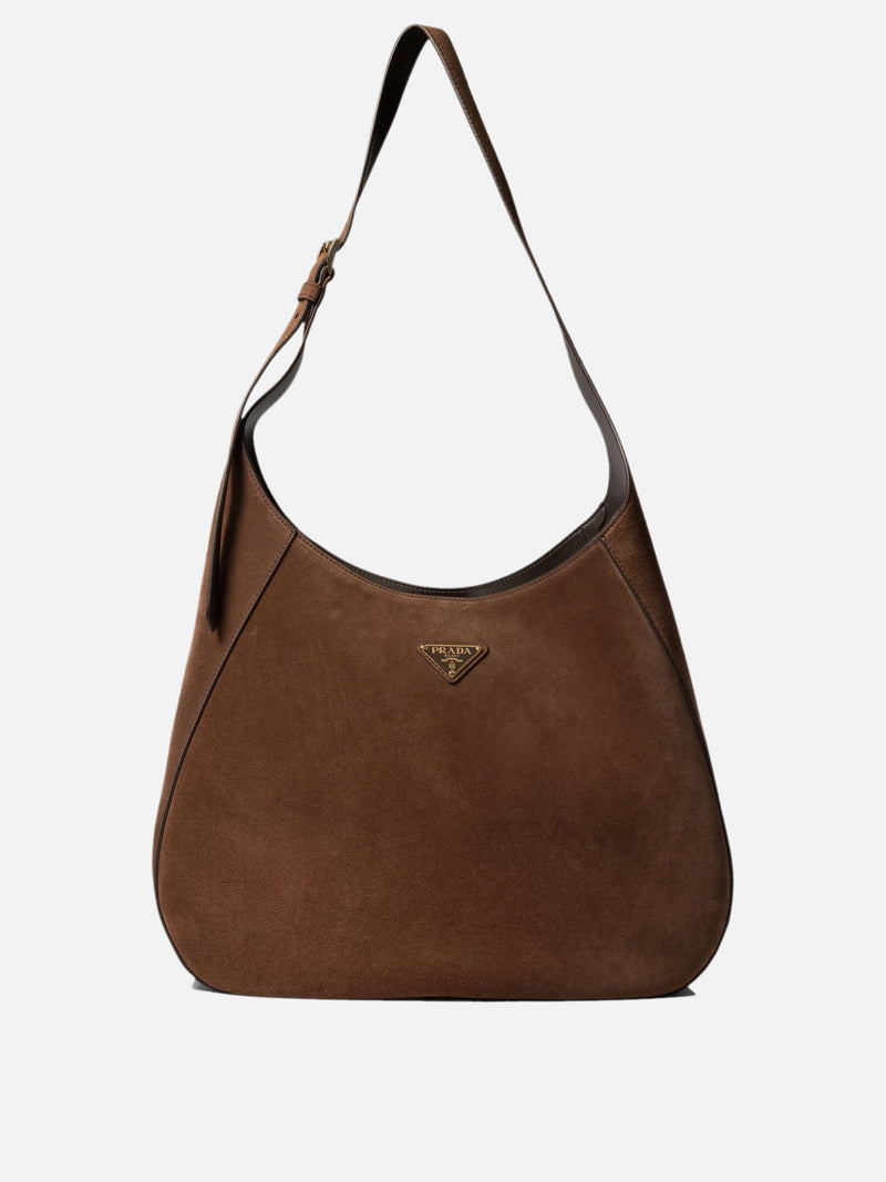 Vietti Prada Borsa hobo in pelle scamosciata Sostegno trimestrale
