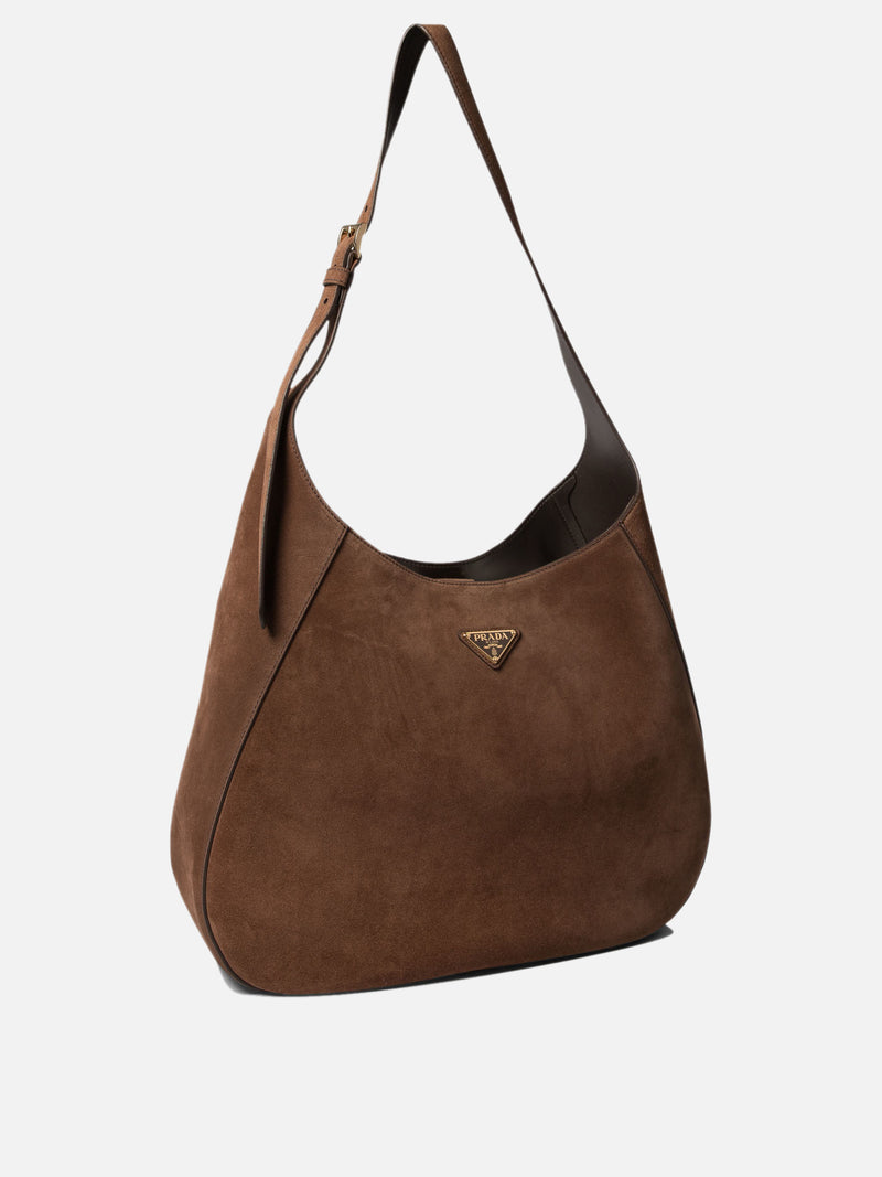 Vietti Prada Borsa hobo in pelle scamosciata Sostegno trimestrale