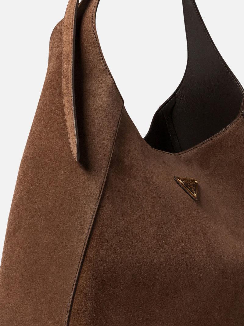Vietti Prada Borsa hobo in pelle scamosciata Sostegno trimestrale