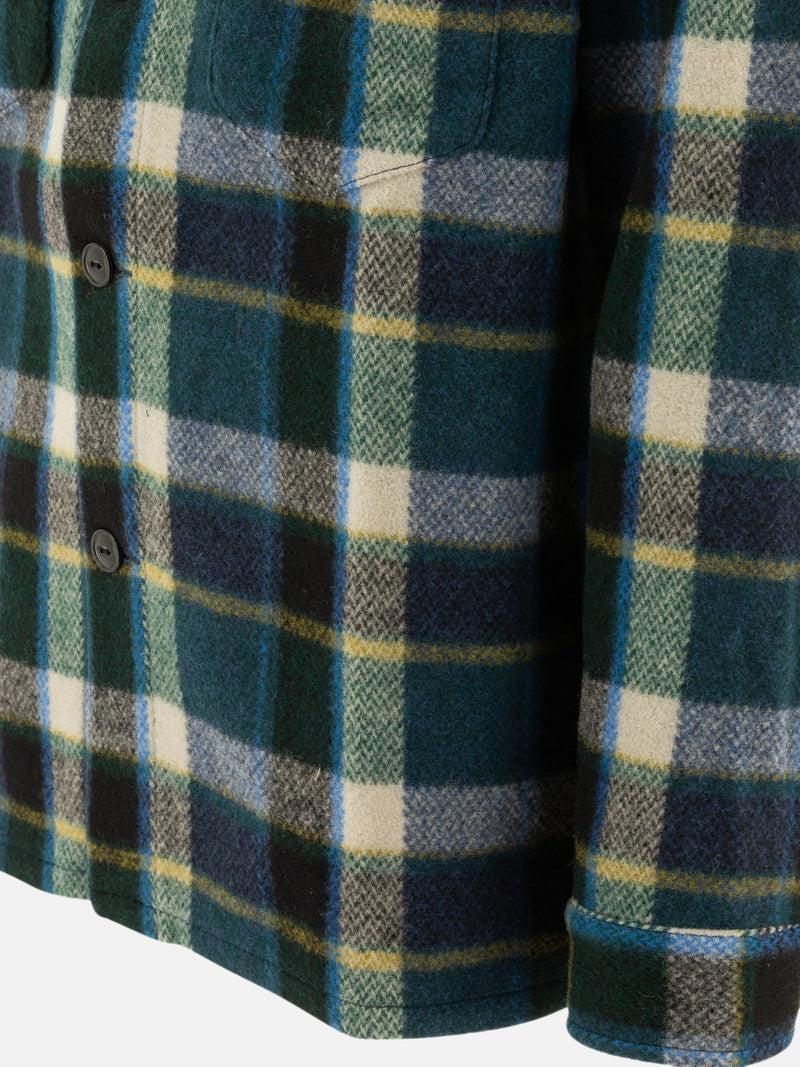 Vietti South2 West8 Camicia in lana melton "Smokey" Latest fashion