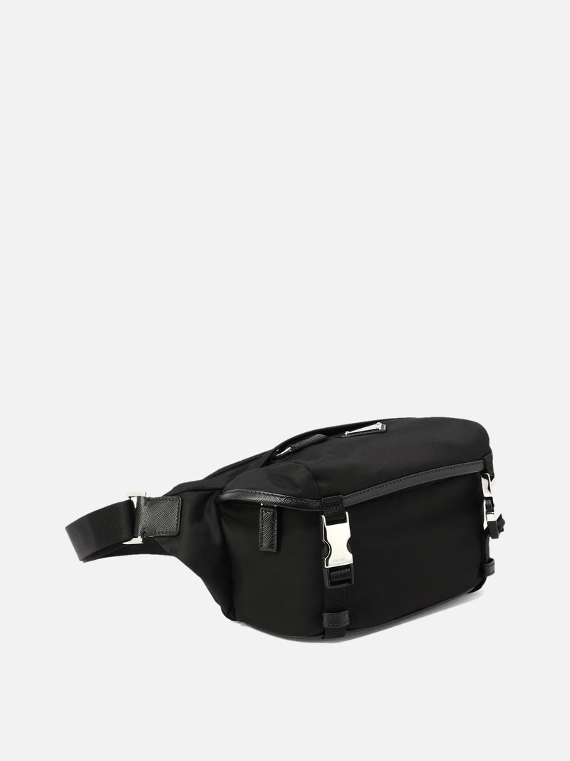 Vietti Prada Borsa a spalla in Re-Nylon e Saffiano Lightning offer